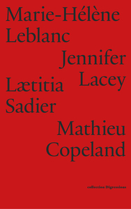 Image de Mathieu Copeland, Marie-Hélène Leblanc, Jennifer Lacey, Lætitia Sadier