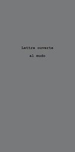 Picture of Lettre ouverte al mudo