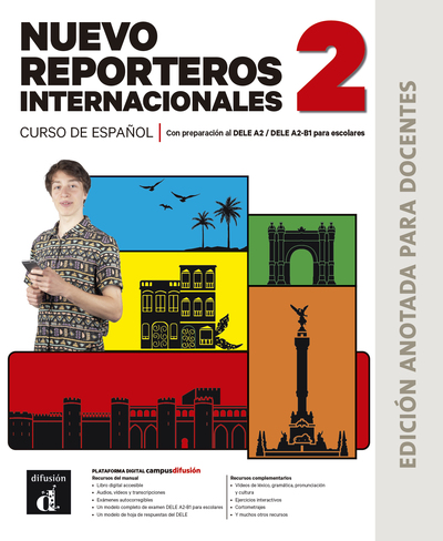 Image de Nuevo Reporteros internacionales 2. Edition annotée pour les professeurs