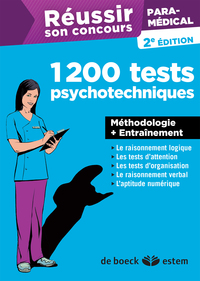 Image de Réussir son concours paramédical - 1200 Tests psychotechniques
