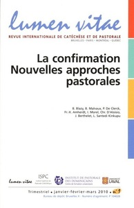 Picture of Lumen vitae numéro 1 La confirmation, nouvelles approches pastorales