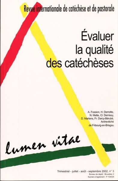 Picture of Evaluer la qualité de la catéchèse. Revue Lumen Vitae 2002/3
