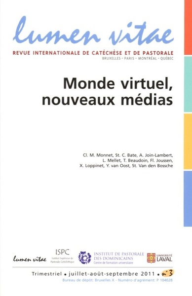 Picture of Lumen vitae 2011/3 Monde virtuel, nouveaux médias