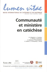 Picture of Lumen vitae 2006 numéro 4 Communauté et ministère en catéchèse