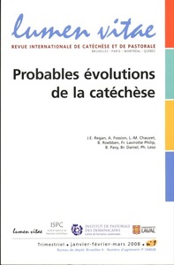 Picture of Lumen vitae numéro 1 Probables évolutions de la catéchèse