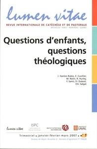 Picture of Lumen Vitae 2007/1 Questions d'enfants, questions théologiques