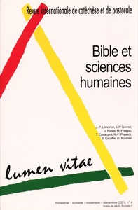 Picture of Lumen Vitae 2001/4 Bible et sciences humaines