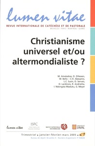 Picture of Lumen vitae 2005/1 Christianisme universel et/ou altermondialiste ?