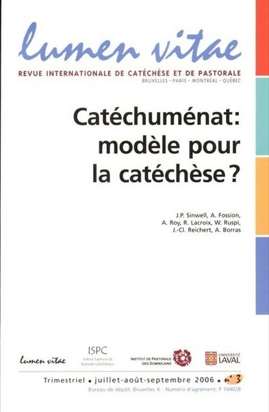 Picture of Catéchuménat : modèle pour la catéchèse ?