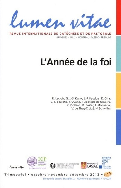 Picture of Lumen vitae 2013/4 L'Année de la foi