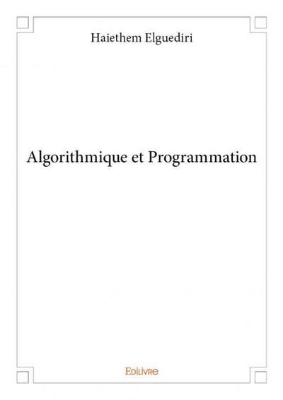 Image de Algorithmique et programmation