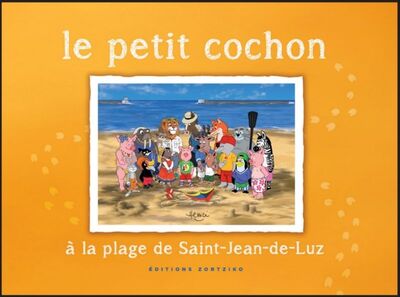Picture of Le petit cochon à la plage de Saint-Jean-de-Luz