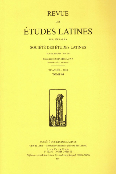 Picture of Revue des études latines
