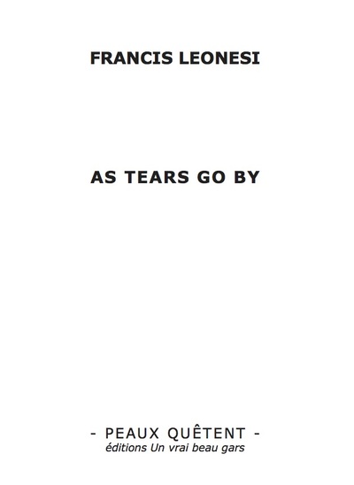 Picture of AS TEARS GO BY