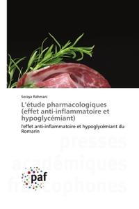 Picture of L'étude pharmacologiques (effet anti-inflammatoire et hypoglycémiant)