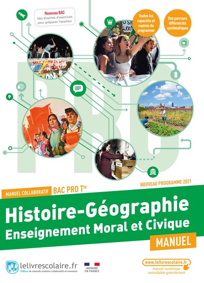 Image de Histoire Géographie EMC Tle Bac pro, manuel élève, édition 2021