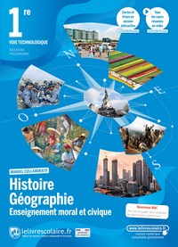 Picture of Histoire Géographie EMC 1ère Techno, manuel élève, édition 2021