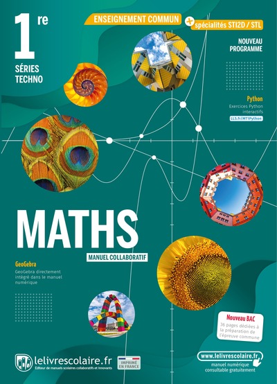 Picture of Mathématiques 1ère Techno, manuel élève, édition 2021