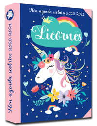 Image de Mon agenda scolaire Licornes 2020-2021