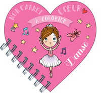 Image de Mon carnet c ur à colorier danse