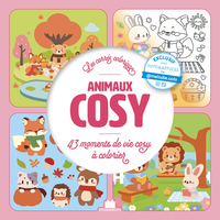 Image de Animaux cosy - Les carrés coloriage