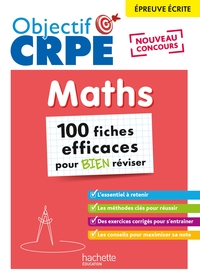 Picture of Objectif CRPE 2025 - Maths - 100 fiches efficaces pour bien réviser - épreuve écrite d'admissibilité