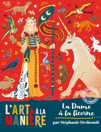 Image de L'art à la manière décalcomanies la dame à la licorne - pochette avec accessoires