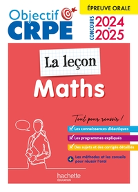 Picture of Objectif CRPE 2025 - Maths - La leçon -  épreuve orale d'admission