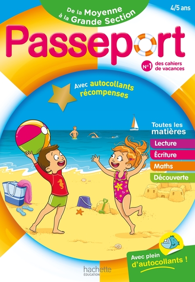 Image de Passeport - De la Moyenne à la Grande Section 4/5 ans - Cahier de vacances 2024