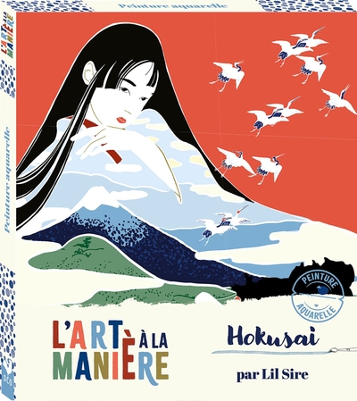 Image de L'art à la manière d'Hokusai - Peinture aquarelle - boîte avec accessoires