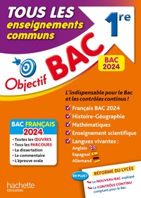 Picture of Objectif BAC 2024 -  1re Tous les enseignements communs