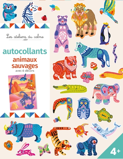 Image de Autocollants animaux sauvages - avec 6 décors