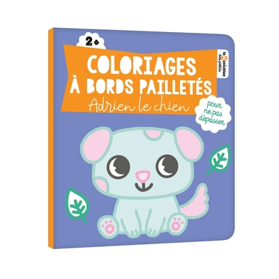 Picture of Coloriages à bords pailletés - Adrien le chien