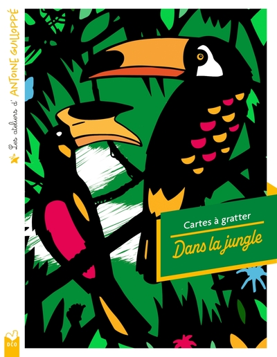 Picture of Les ateliers d'Antoine Guilloppé - Cartes à gratter Dans la jungle - pochette avec accessoires