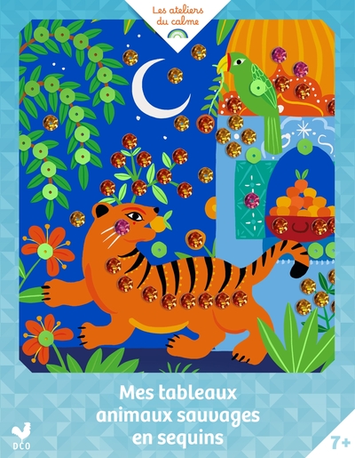 Image de Mes tableaux animaux sauvages en sequins - pochette avec accessoires