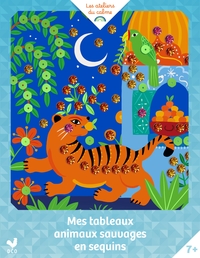 Image de Mes tableaux animaux sauvages en sequins - pochette avec accessoires