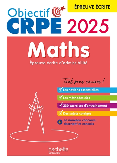 Picture of Objectif CRPE 2025 - Maths - épreuve écrite d'admissibilité
