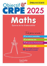 Picture of Objectif CRPE 2025 - Maths - épreuve écrite d'admissibilité