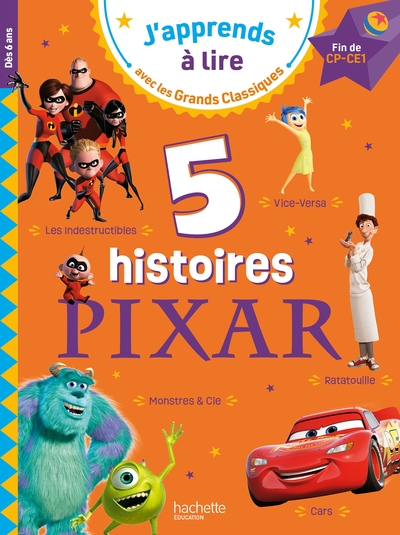 Image de Disney - 5 histoires PIXAR - Fin CP-CE1