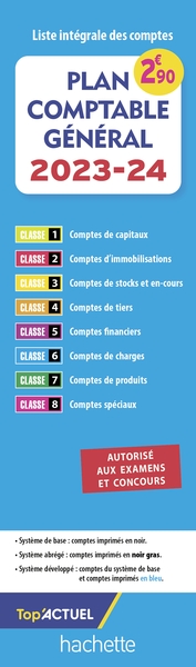 Image de Plan comptable 2023 - 2024 (autorisé aux examens et concours)