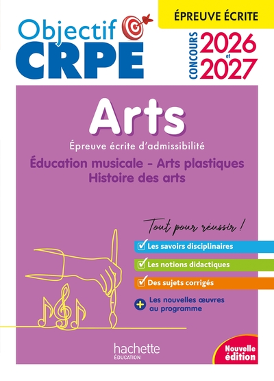 Image de Objectif CRPE 2026-2027 - Arts - épreuve écrite d'admissibilité