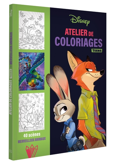 Picture of DISNEY TEENS - Atelier de coloriages - Merveilleux Animaux