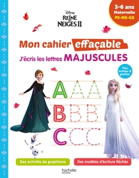 Image de Disney - La Reine des neiges 2 - Mon cahier effaçable - J'écris les lettres majuscules (3-6 ans)