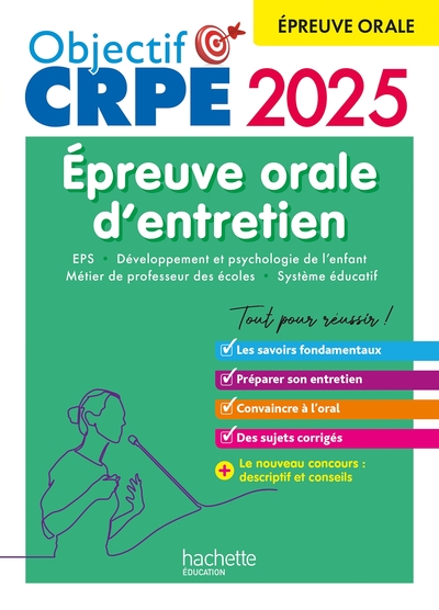Picture of Objectif CRPE 2025 -  Réussir l'épreuve orale d'entretien