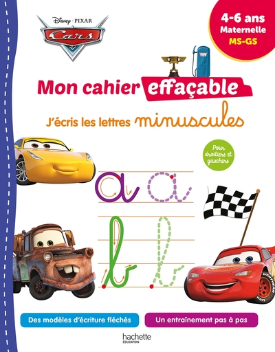 Picture of Disney - Cars - Mon cahier effaçable - J'écris les lettres minuscules (4-6 ans)