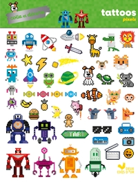 Image de Colle et décore - Tattoos pixels