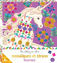 Image de Strass et mosaiques licornes - mini boîte avec accessoires