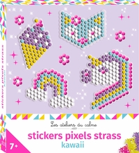 Picture of Stickers pixels strass kawai - mini boîte avec accessoires