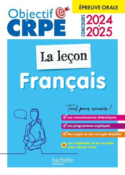 Picture of Objectif CRPE 2025 - Français - La leçon - épreuve orale d'admission