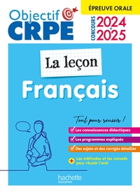 Picture of Objectif CRPE 2025 - Français - La leçon - épreuve orale d'admission